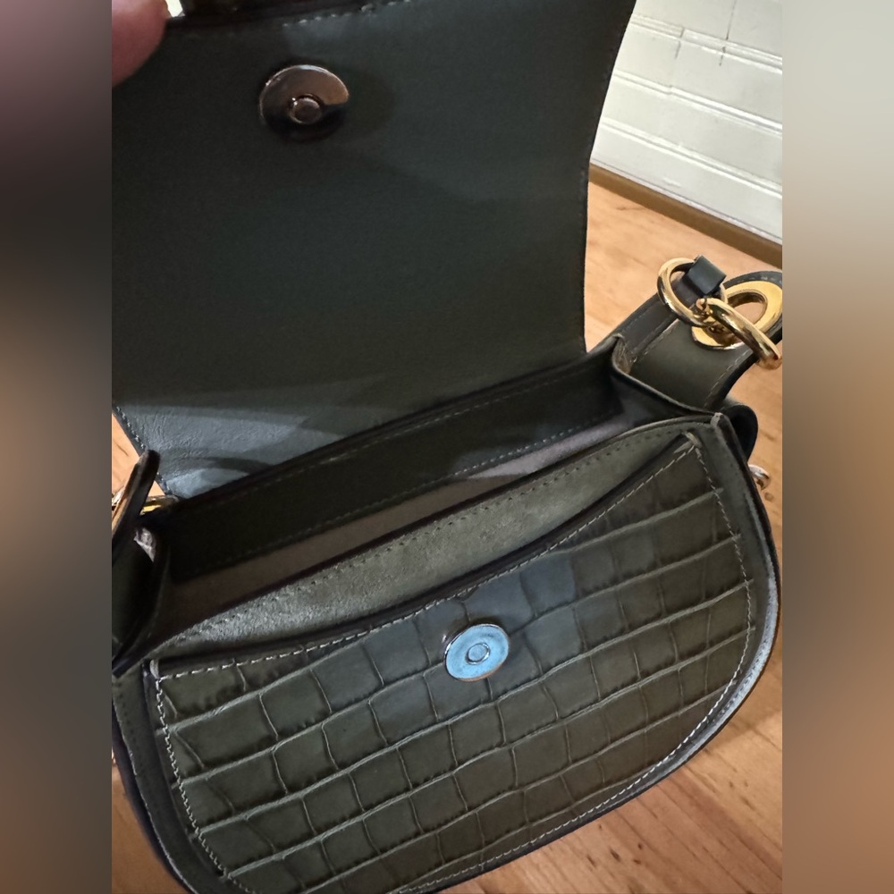 Chloe Tess Bag Crocodile Embossed Leather Small - Picture 16 of 16